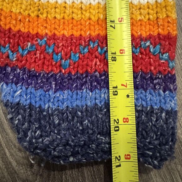 Tejidos Imalaya Sweater Pointed Hoodie Full Zip Wool Cotton Boho Aztec M/L - Picture 7 of 8